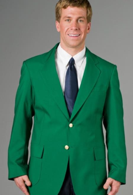 Mens Blazer Green