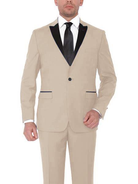 Beige Tuxedo - Tan Wedding Suit