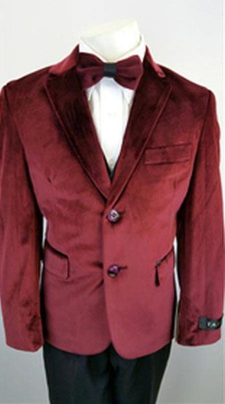 Boys Burgundy Suit - Burgundy Toddler Suit