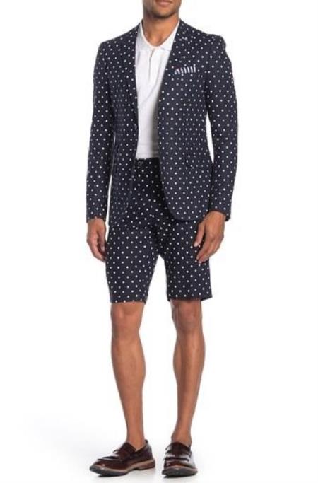 Polka Dot Suits With Shorts