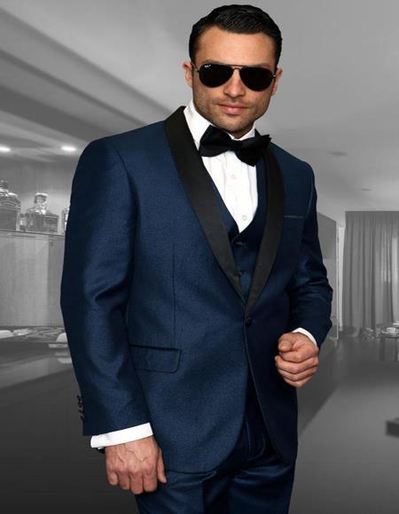 Cobalt Blue Tuxedo Suit