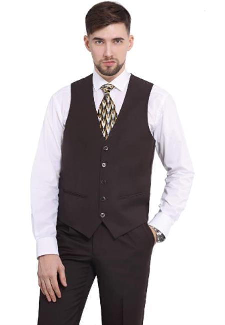 Suit Vest Brown (Only Mens Vest)