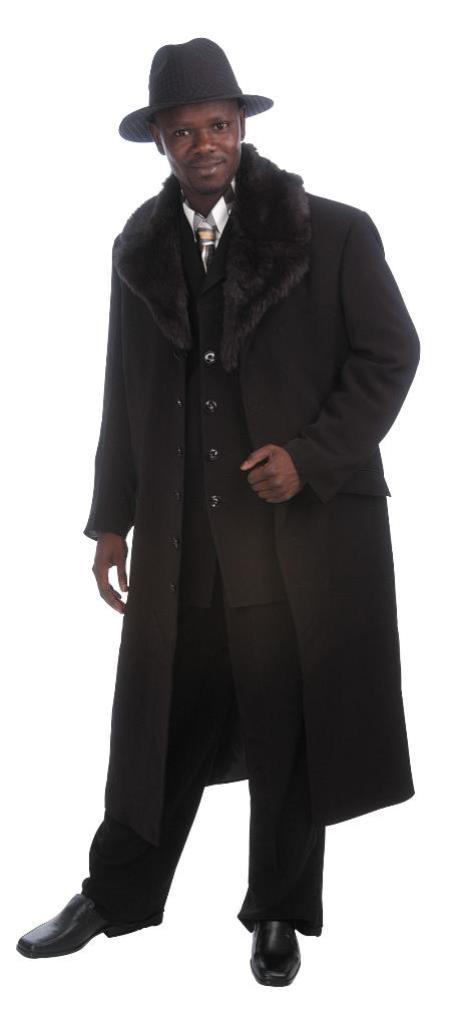 Mens Black Maxi Coats