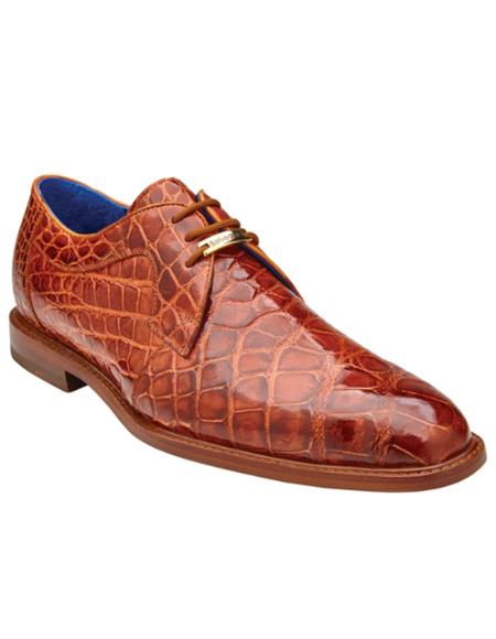 Genuine Alligator Antique Brandy