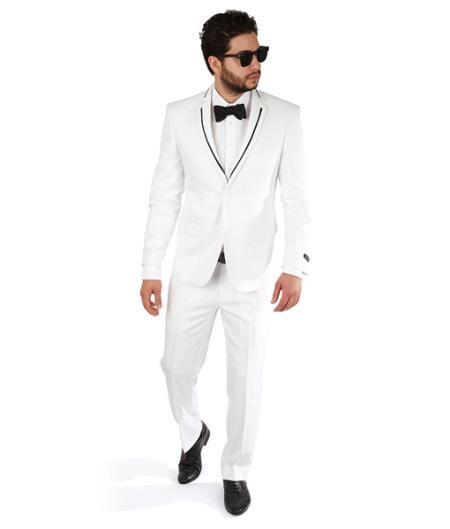 White Groom Tuxedo