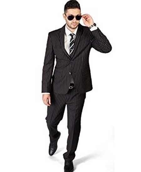 34s Suit - 34 Short Black Suit - Size 34 Suit - 34s Slim Fit Suit