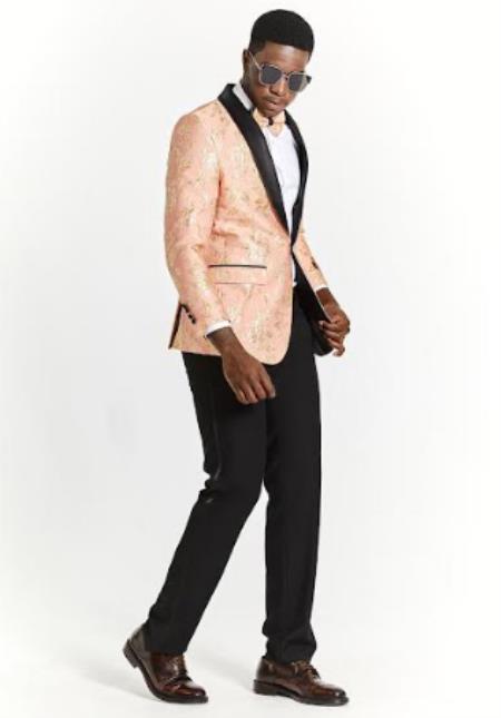 #JA55683 Big And Tall Suit For Men - Jacket + Pants + Bowtie