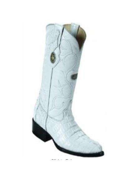 Mens White Cowboy Boot - White