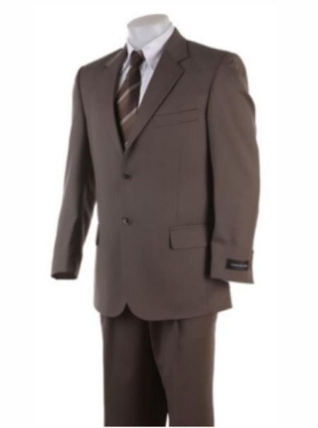 Mens 36 Long Suit - Size 36L Brown Suit