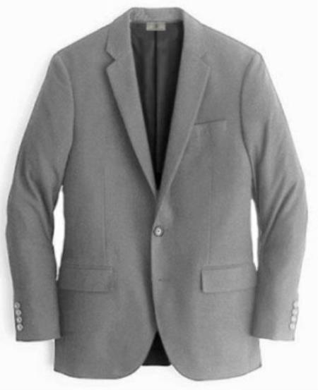 Grey Mens Winter Blazer - Cashmere and Winter Fabric Dress Jacket $99UP