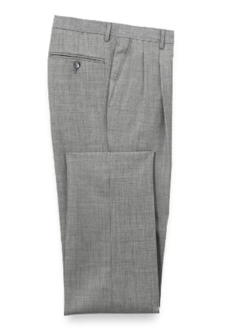 Mens Sharkskin Pants Grey