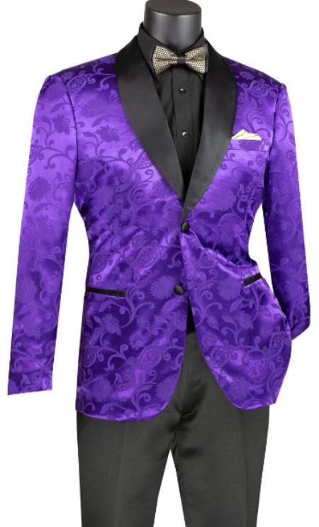 purple paisley sport coat