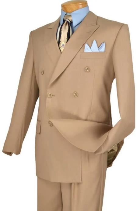 Big and Tall Suits - Light Beige Suit For Big Men - Large Men Sizes