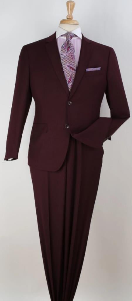 Big and Tall Suits - Burgundy Suit For Big Men - Large Men Sizes