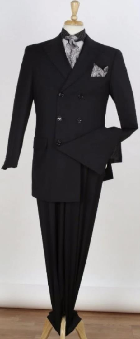 Big and Tall Suits - Black Suit For Big Men - Large Men Sizes