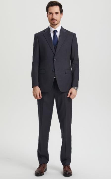 Big and Tall Suits - Charcoal Suit For Big Men - Large Men Sizes