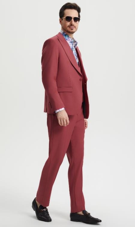 Big and Tall Suits - Coral Suit For Big Men - Large Men Sizes