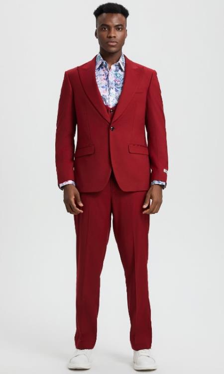 Big and Tall Suits - Cherry Suit For Big Men - Large Men Sizes