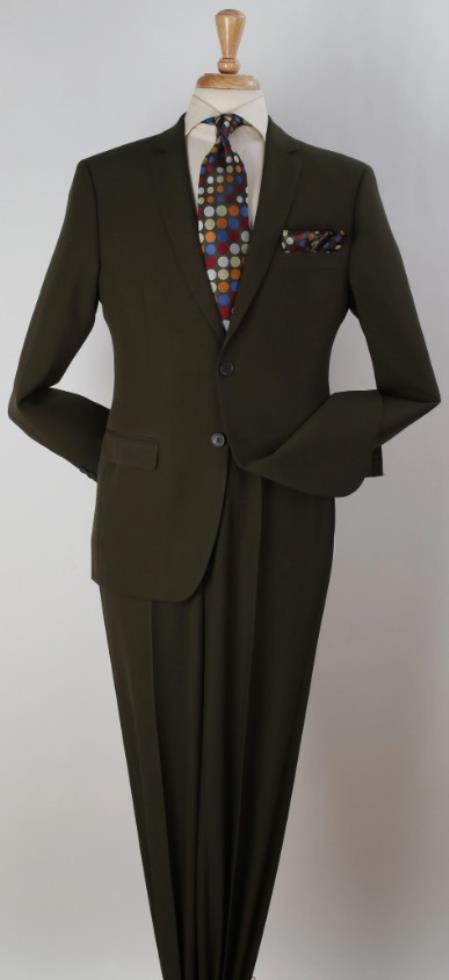 Big and Tall Suits - Olive Suit For Big Men - Large Men Sizes