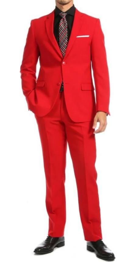 Big and Tall Suits - Red Suit For Big Men - Large Men Sizes