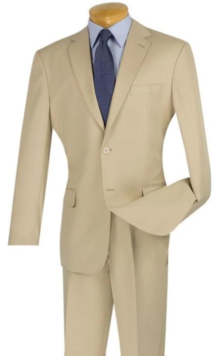 Big and Tall Suits - Beige Suit For Big Men - Large Men Sizes