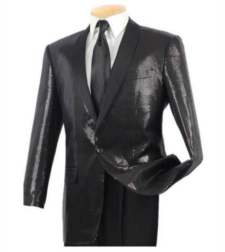 Mens Mardi Gras Out Fit - Black Mardi Gras Costumes For Men Clothing Shiny Sequin Fabric