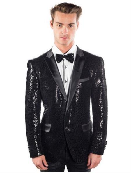 Mens Mardi Gras Out Fit - Black Mardi Gras Costumes For Men Clothing Shiny Sequin Fabric