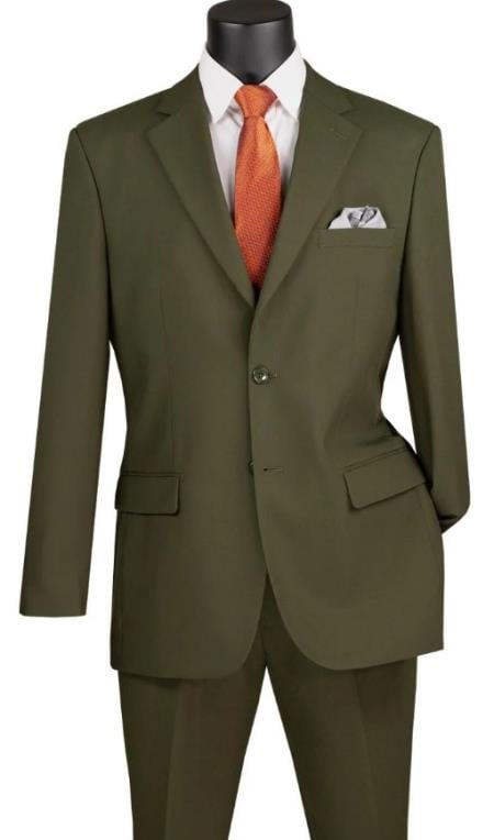 Big and Tall Suits - Olive Suit For Big Men - Large Men Sizes