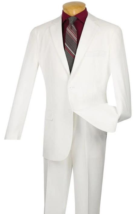 Big and Tall Suits - White Suit For Big Men - Large Men Sizes