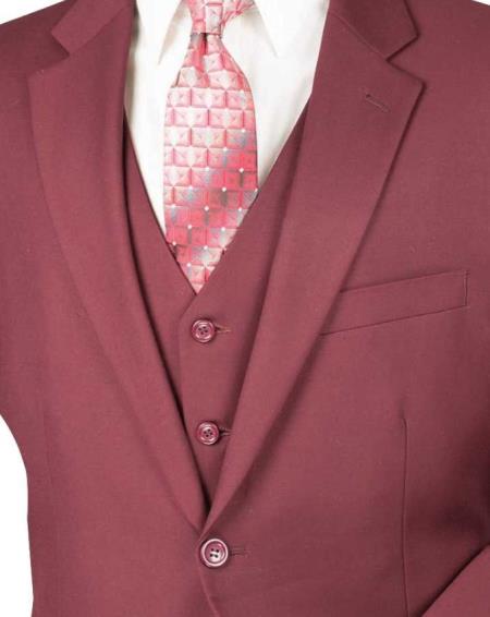 Big and Tall Suits - Maroon Suit For Big Men - Large Men Sizes