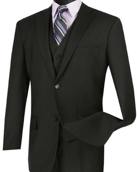 Big and Tall Suits - Black Suit For Big Men - Large Men Sizes