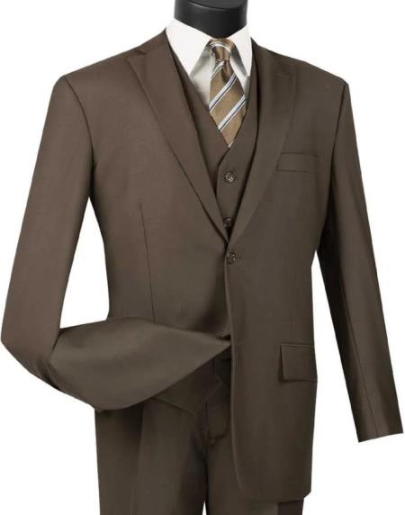 Big and Tall Suits - Brown Suit For Big Men - Large Men Sizes