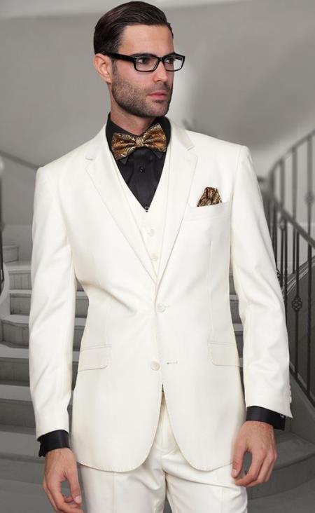 Big and Tall Suits - Ivory Suit For Big Men - Large Men Sizes