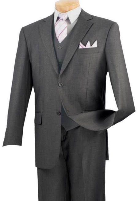 Big and Tall Suits - Medium Grey Suit For Big Men - Large Men Sizes