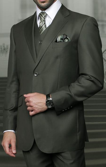 Big and Tall Suits - Olive Suit For Big Men - Large Men Sizes