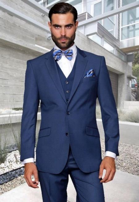 Big and Tall Suits - Indigo Suit For Big Men - Large Men Sizes