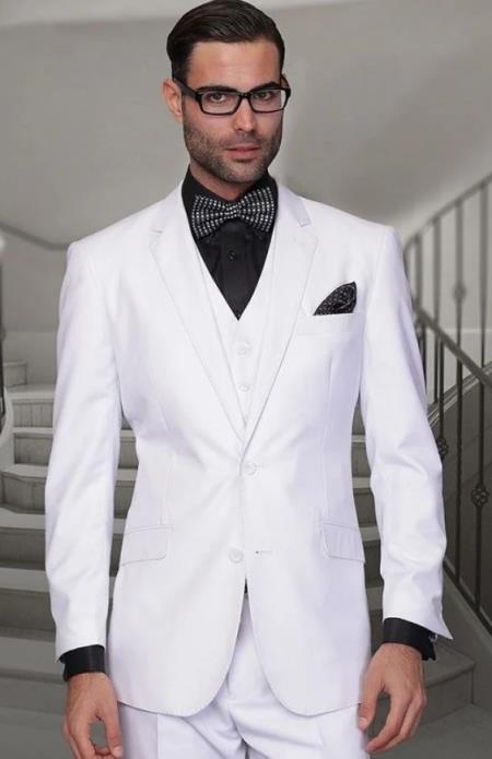 Big and Tall Suits - White Suit For Big Men - Large Men Sizes