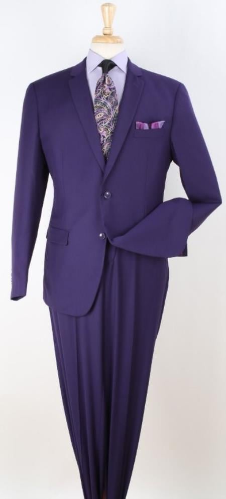 Big and Tall Suits - Purple Suit For Big Men - Large Men Sizes