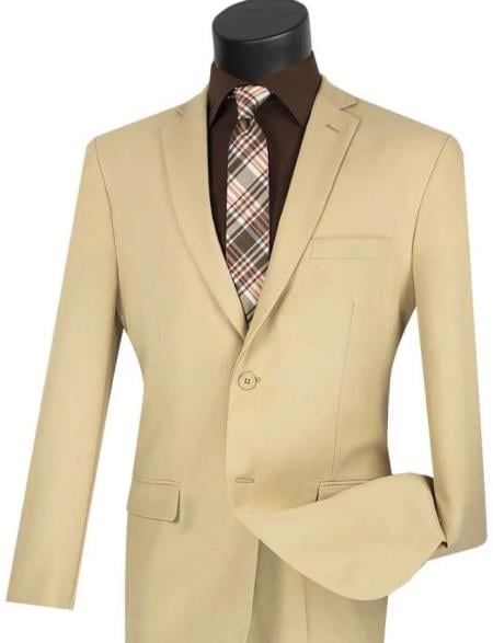Big and Tall Suits - Tan Suit For Big Men - Large Men Sizes