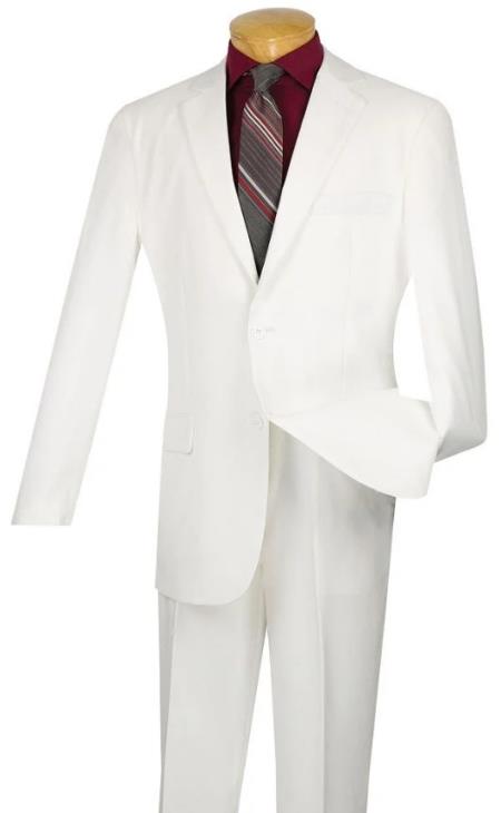 Big and Tall Suits - White Suit For Big Men - Large Men Size