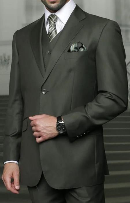 Big and Tall Suits - Olive Suit For Big Men - Large Men Sizes