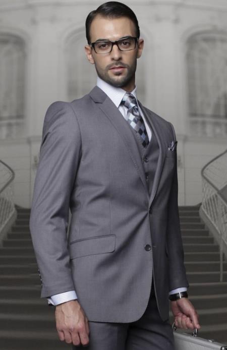 Big and Tall Suits - Charcoal Suit For Big Men - Large Men Sizes