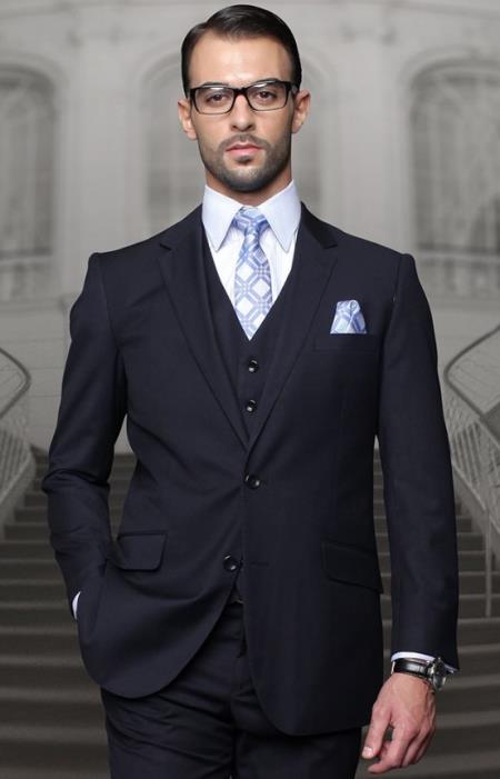 Big and Tall Suits - Navy Suit For Big Men - Large Men Sizes