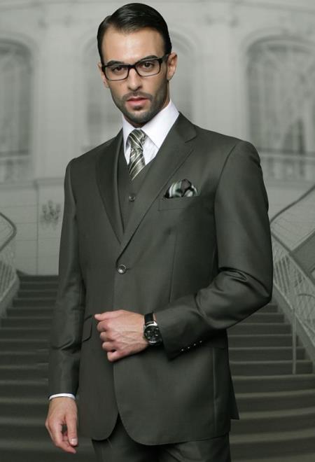 Big and Tall Suits - Olive Suit For Big Men - Large Men Sizes