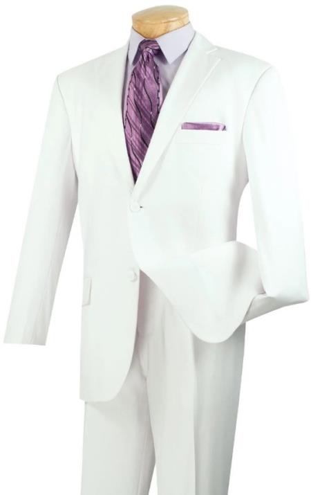 Big and Tall Suits - White Suit For Big Men - Large Men Sizes