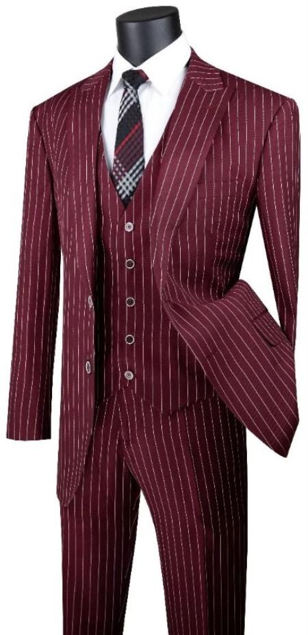 Big and Tall Suits - Burgundy Suit For Big Men - Large Men Sizes