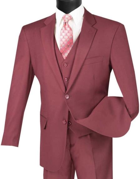 Big and Tall Suits - Maroon Suit For Big Men - Large Men Sizes