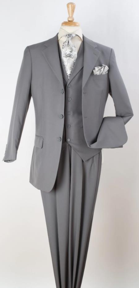 Big and Tall Suits - Light Grey Suit For Big Men - Large Men Sizes