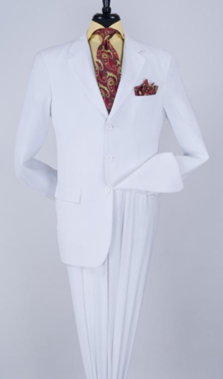 Big and Tall Suits - White Suit For Big Men - Large Men Sizes