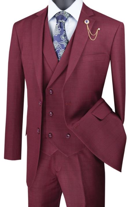 Big and Tall Suits - Burgundy Suit For Big Men - Large Men Sizes